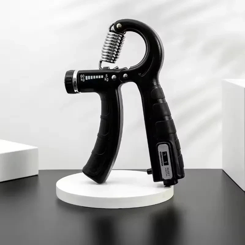 Adjustable Hand Grip Strengthener — Muscle Training Tool with Counter