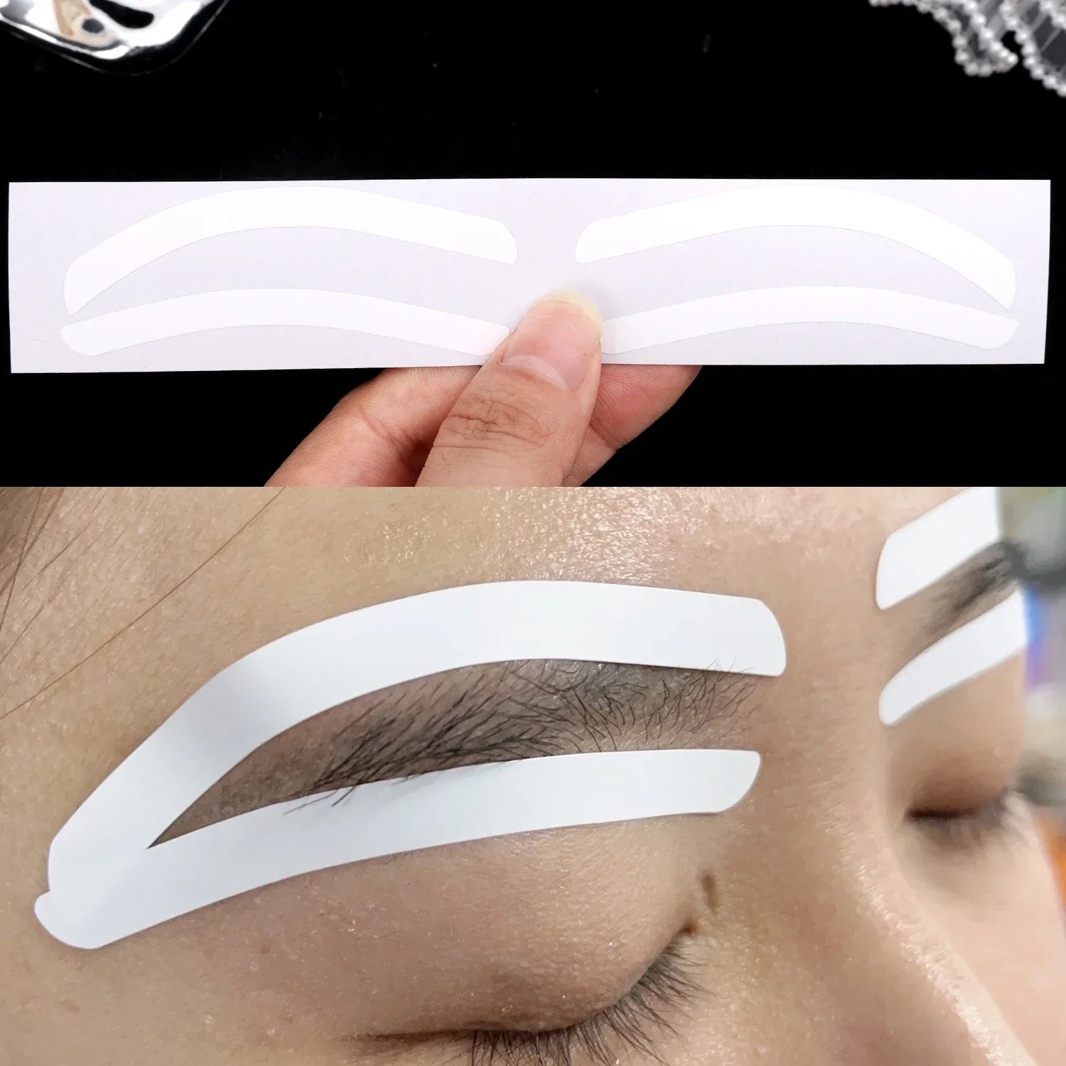 Disposable Eyebrow Stencil Stickers — Easy Brow Shaping Makeup Tools