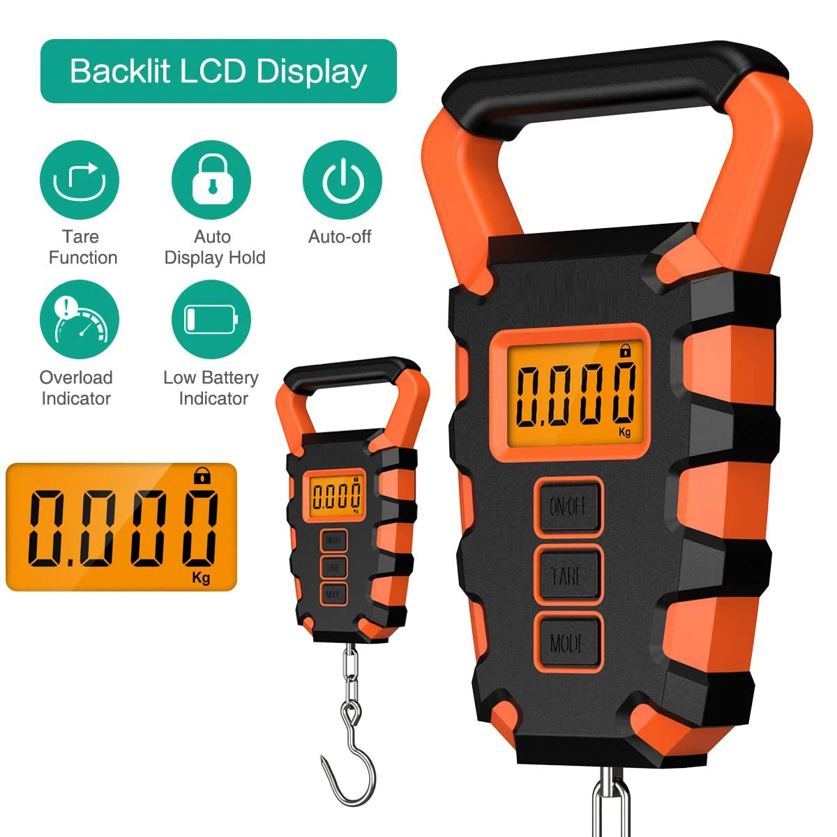 Digital Hanging Scale — High Precision Luggage & Fishing Tool