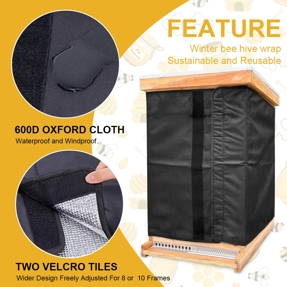 600D Oxford Beehive Wrap — Insulated Winter Protection Cover