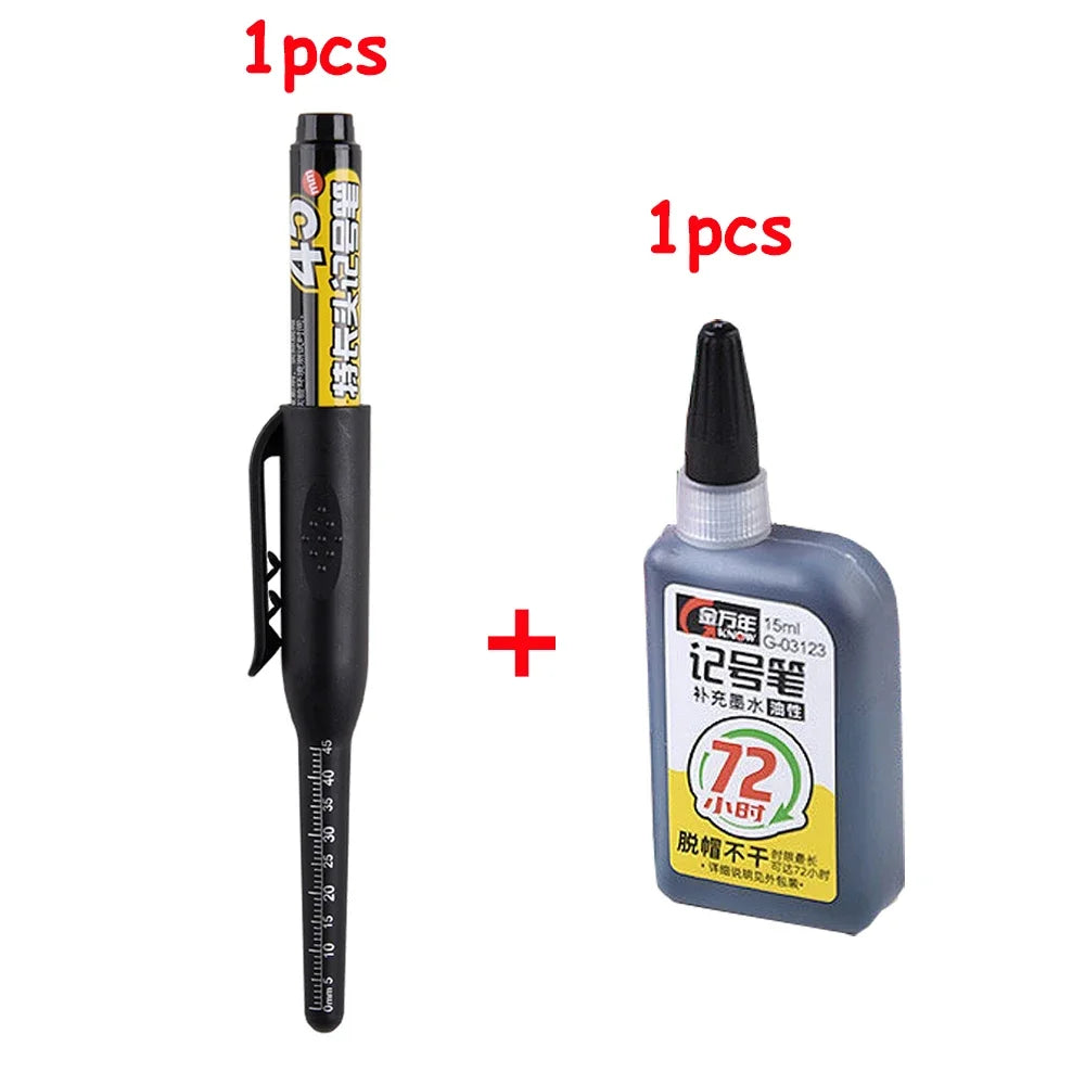 Long Nib Marker Pen — Waterproof For Woodworking