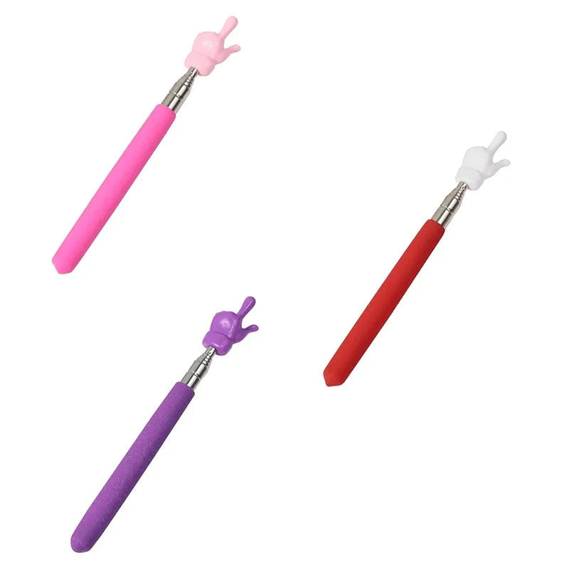 Retractable Stainless Steel Teacher Pointer — Telescopic Classroom Teaching Stick