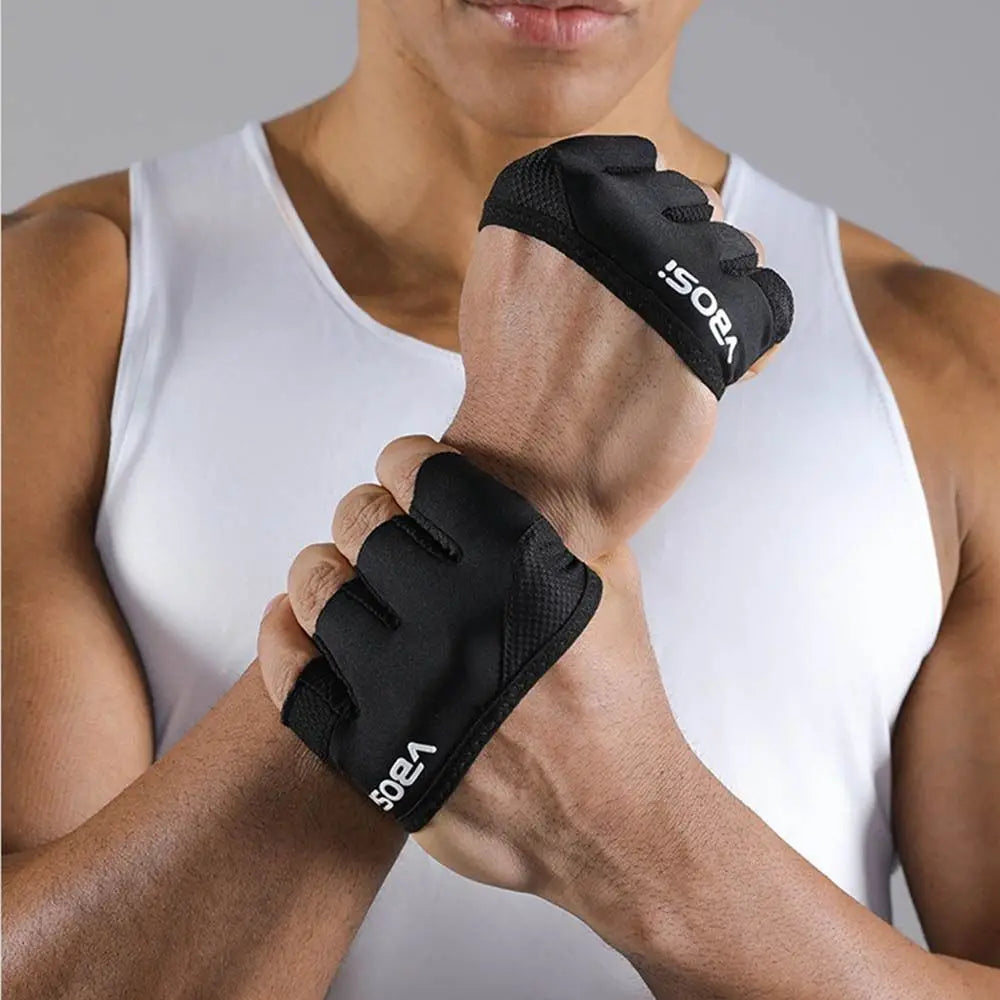 Anti-Slip Weight Lifting Gloves — Breathable Half Finger Gym Grips