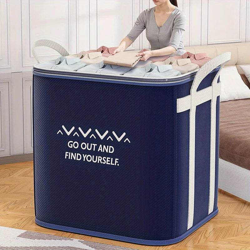 Extra Large Clothes Storage Bag — Reinforced Handle Organizer for Bedding