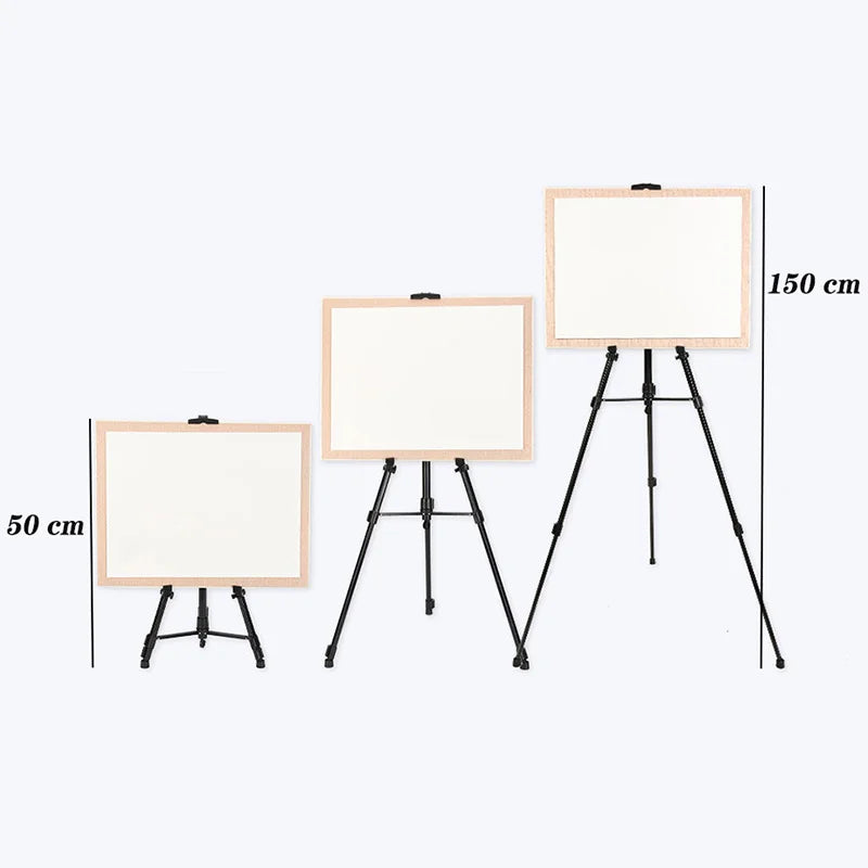 Tegcame Portable Metal Sketch Easel — Adjustable Folding Stand for Artists