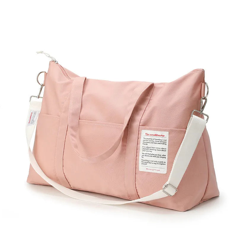 Large Capacity Canvas Duffel Bag — Waterproof Sports & Travel Tote