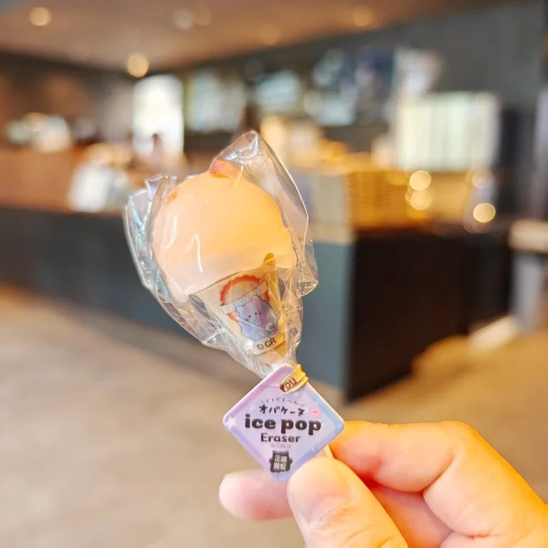 Cute Ice Cream Shaped Eraser Set — Fun Cartoon Stationery for Students