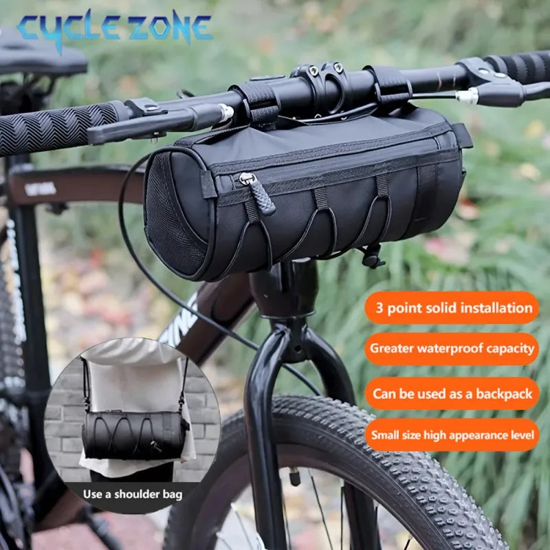 Cycle Zone Multifunctional Bicycle Handlebar Bag — Versatile Front Frame Pouch
