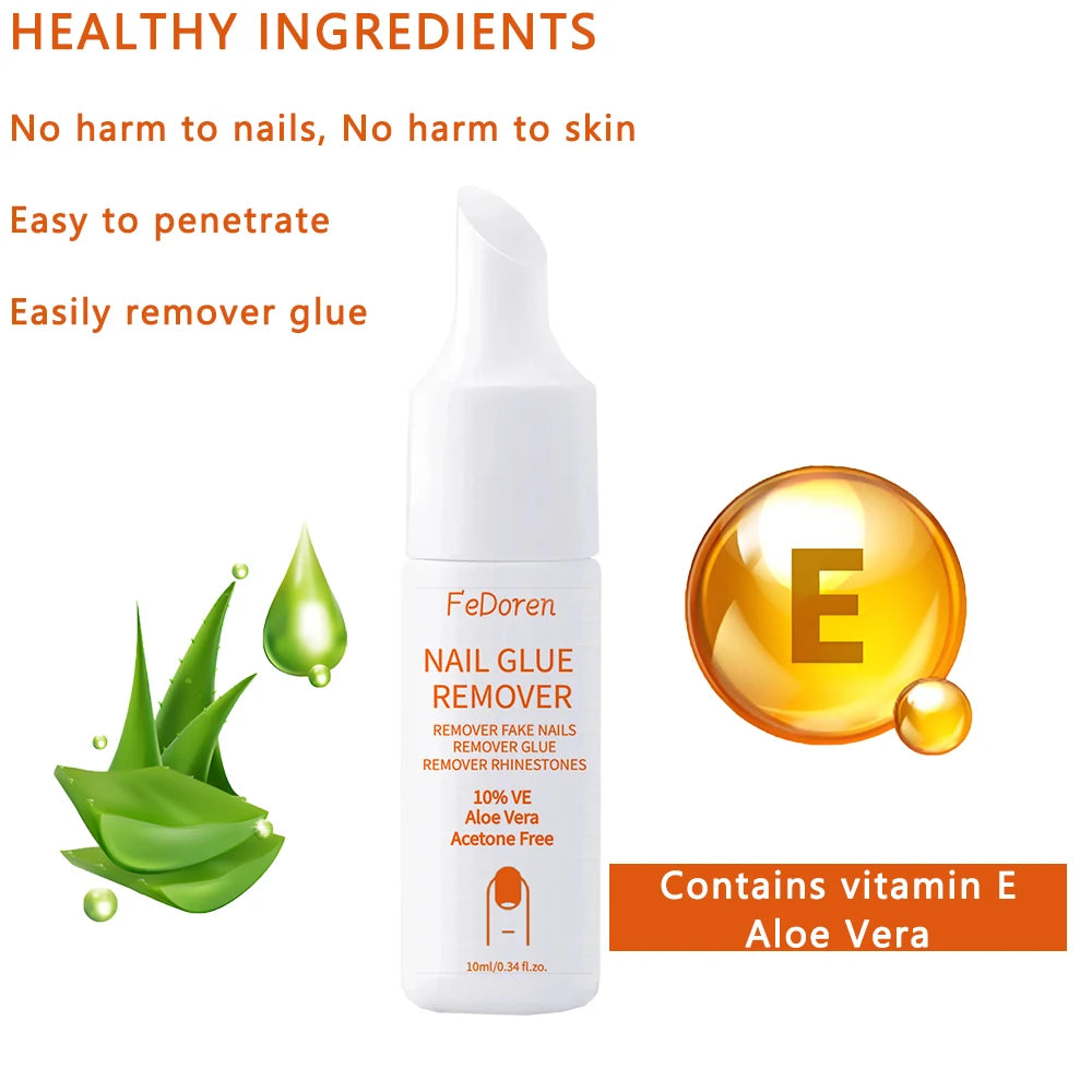 Nail Glue Remover Set — Easy Removal for Acrylics and Press-On Nails