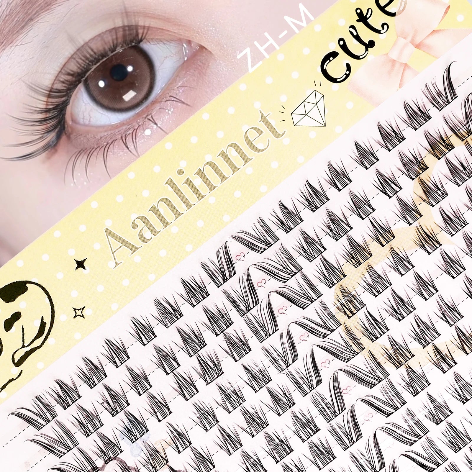 Anlinnet DIY False Eyelashes — Natural Length Reusable Individual Lashes