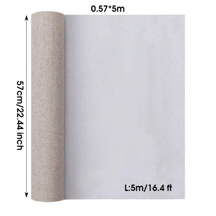 Linen Blend Canvas Roll — Professional Surface for Oil and Acrylic Painting