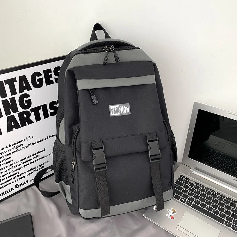 Large Capacity Business Backpack — Laptop Travel Bag with Oxford Fabric