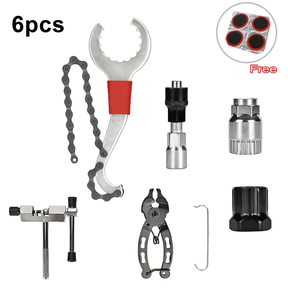 Professional Bike Repair Tool Kit — Comprehensive Maintenance Set for MTB and Road Bikes