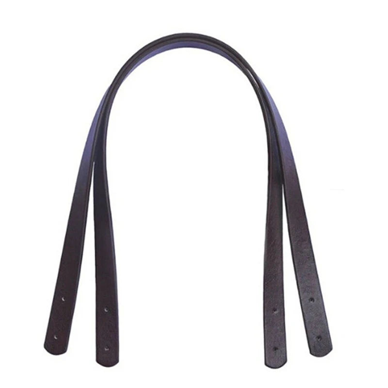 PU Leather Bag Strap Replacement — Set of 2 Handmade Handles for DIY Totes