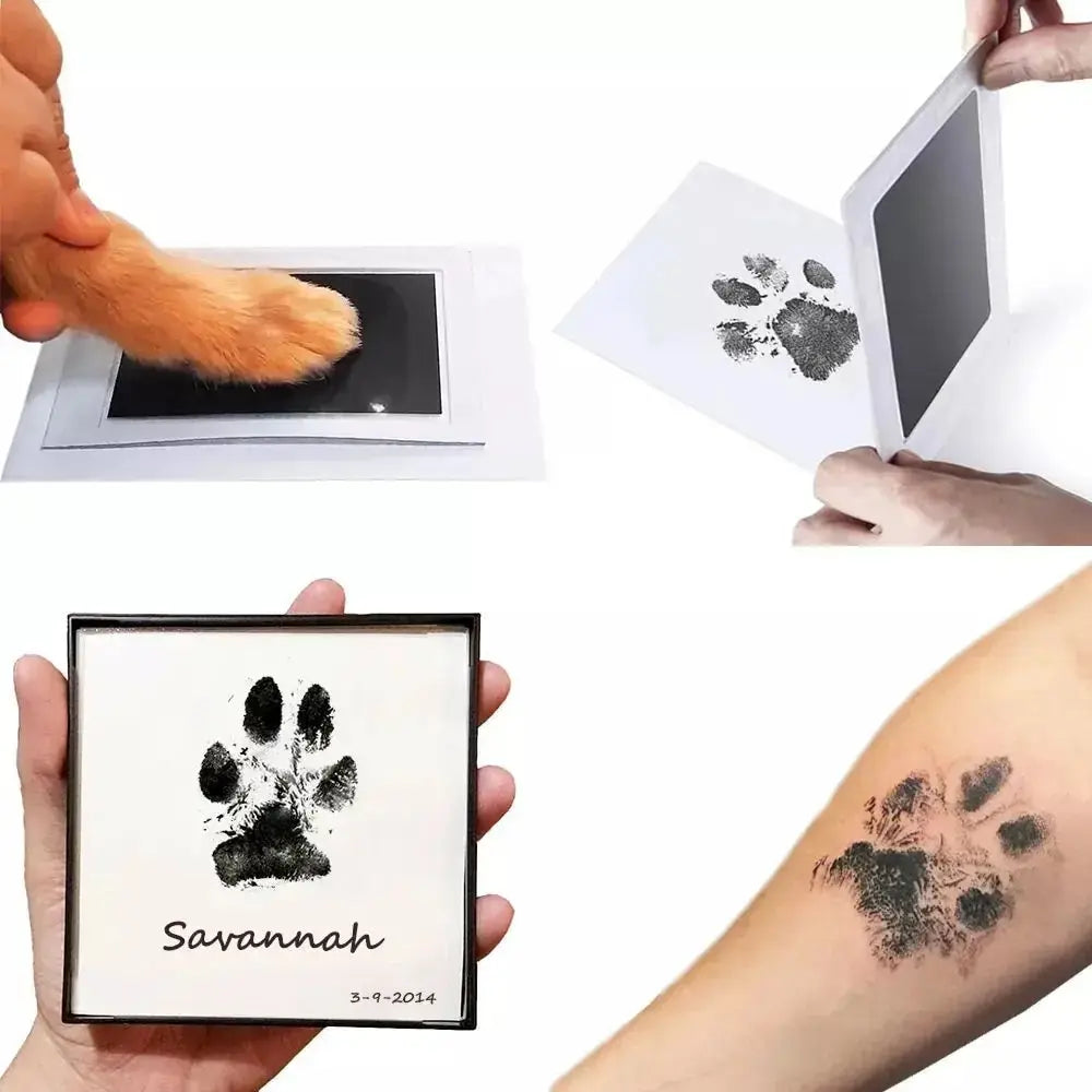 Pet Paw Print Ink Pad — Mess-Free Nose and Paw Impression Kit