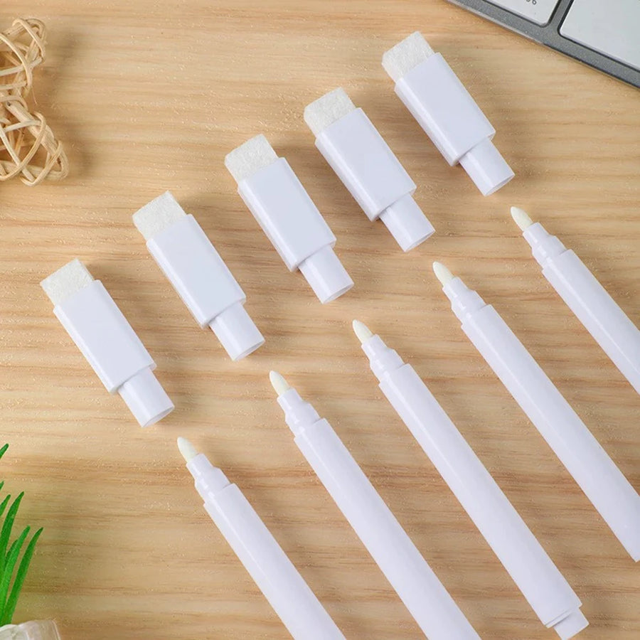 Haile White Dry-Erase Markers — Integrated Eraser Head for Smooth Writing