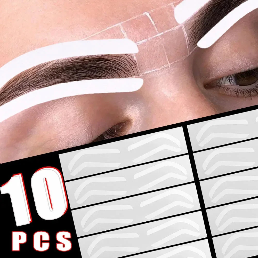 Disposable Eyebrow Stencil Stickers — Easy Brow Shaping Makeup Tools