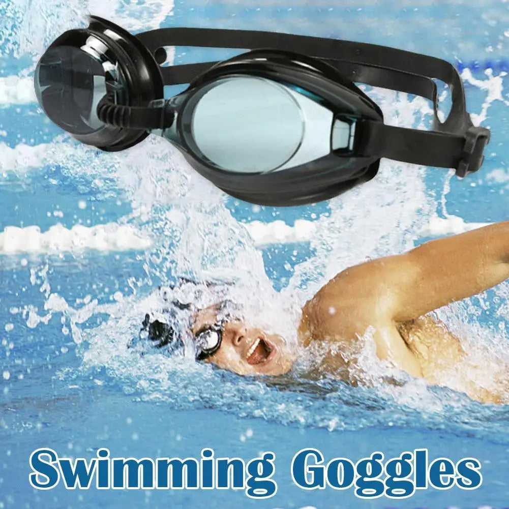 HD Vision Swimming Goggles — Anti-Fog Silicone Eye Cups & Adjustable Strap