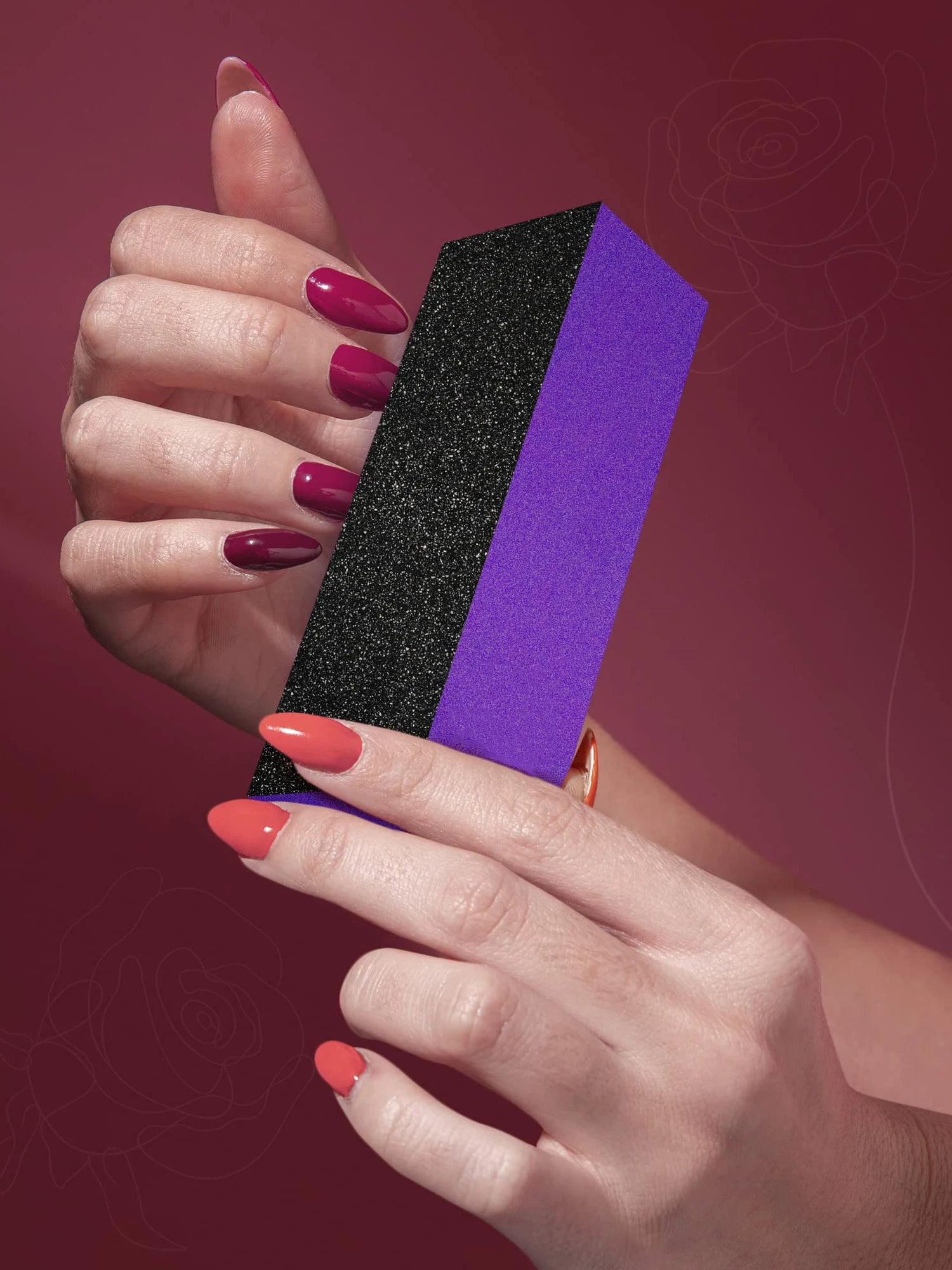 DWLOL Nail Buffer Sanding Blocks — Professional Manicure Buffing Files, 10 Pack