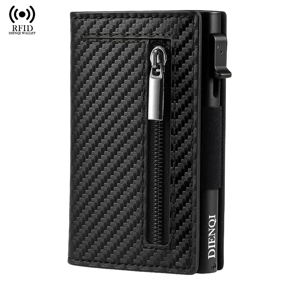 SMILEY SUNSHINE Men's Magnetic Wallet — Slim RFID Blocking Card Holder