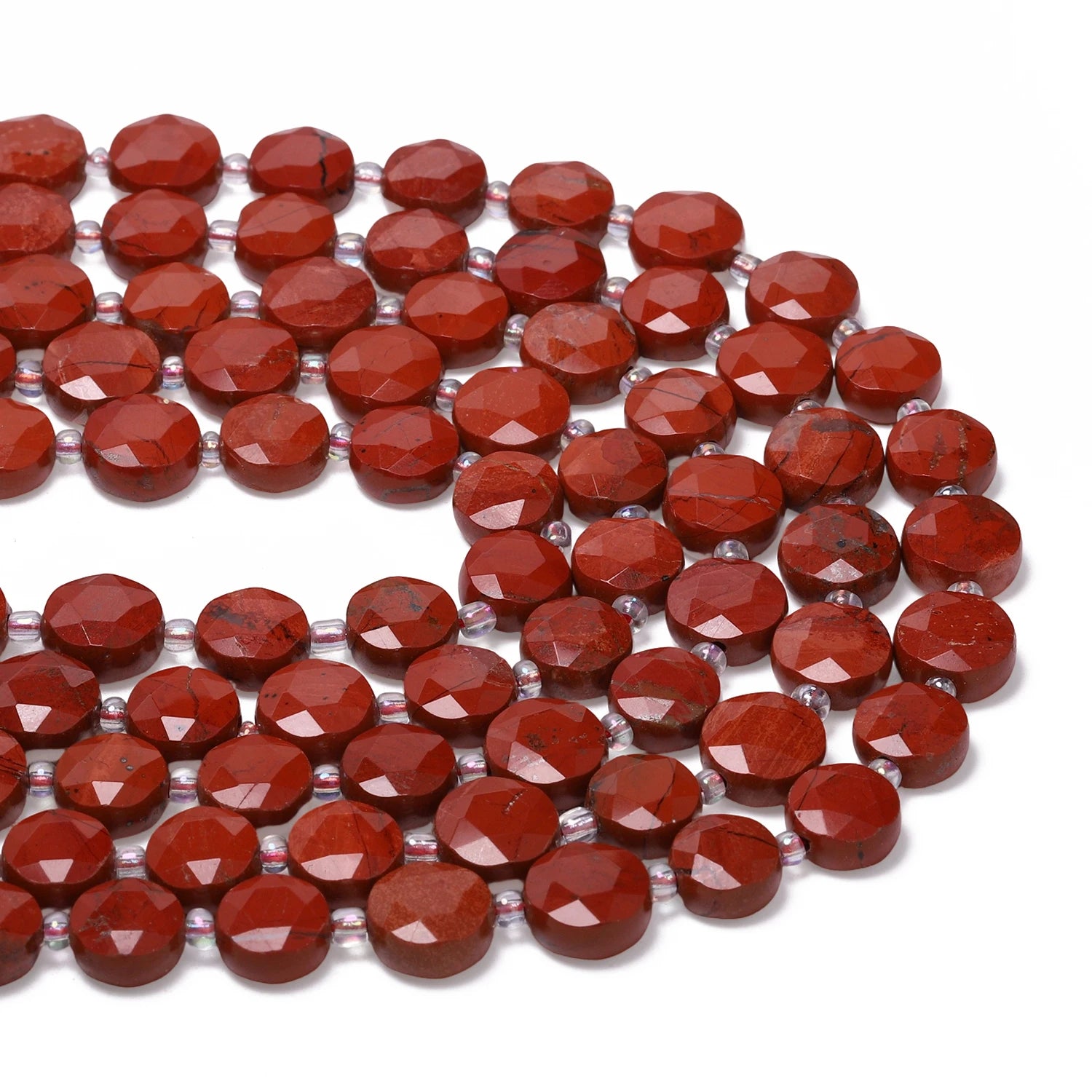 Natural Tiger Eye Stone Beads — Faceted Coin Shape for Jewelry Making