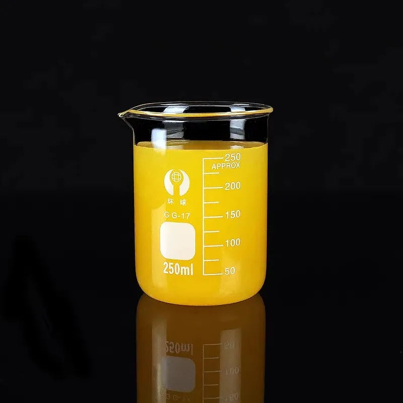Borosilicate Glass Beaker Set — Heat-Resistant Measuring Cups for Science