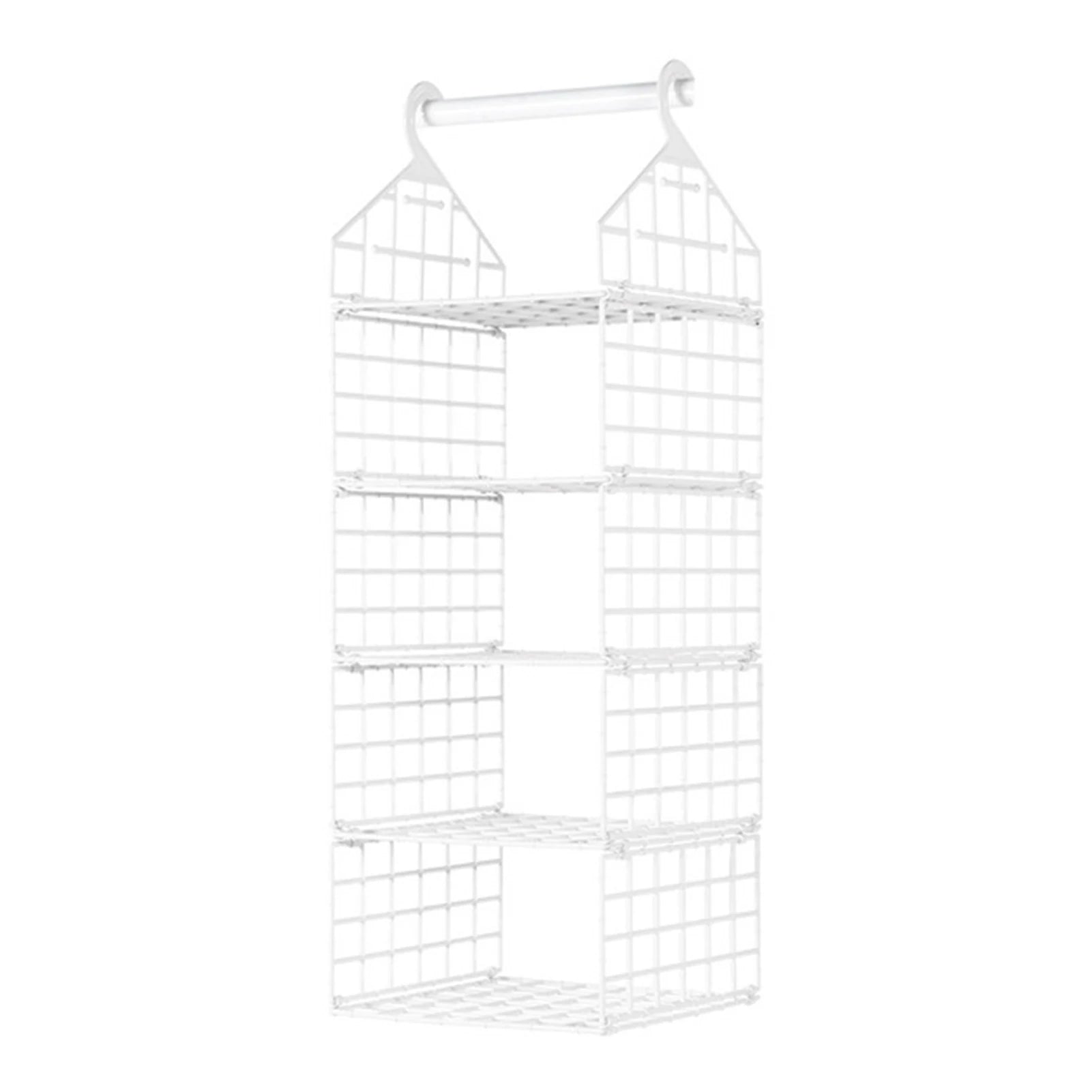 Aihogard Foldable Hanging Closet Organiser — Multi-Tier Wardrobe Storage Basket