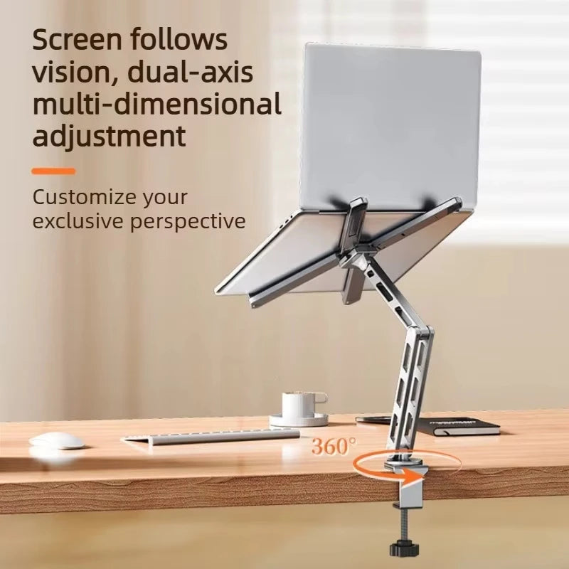 VBNM Adjustable Aluminum Laptop Stand — 360° Rotating Ergonomic Holder