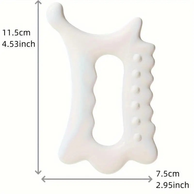 Ergonomic Handheld Gua Sha Board — Versatile Face and Body Massager