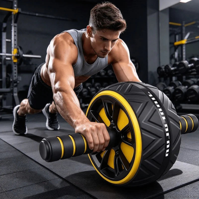 Non-Slip Ab Roller Wheel — Core Strength Training Equipment for Home Workouts