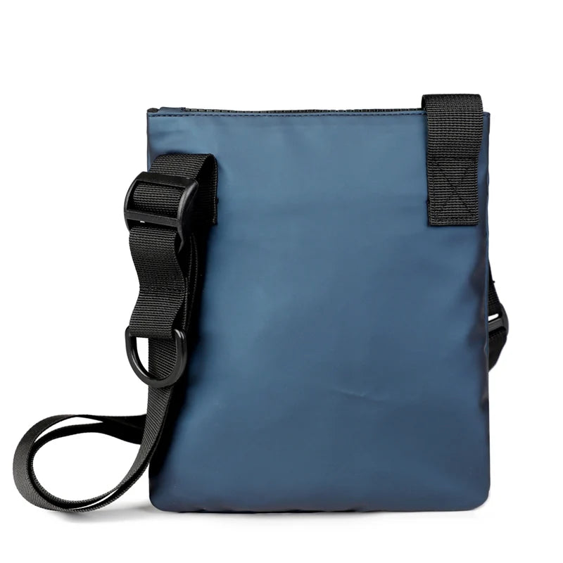 Men's PU Leather Messenger Sling Bag — Compact Crossbody Phone Pouch