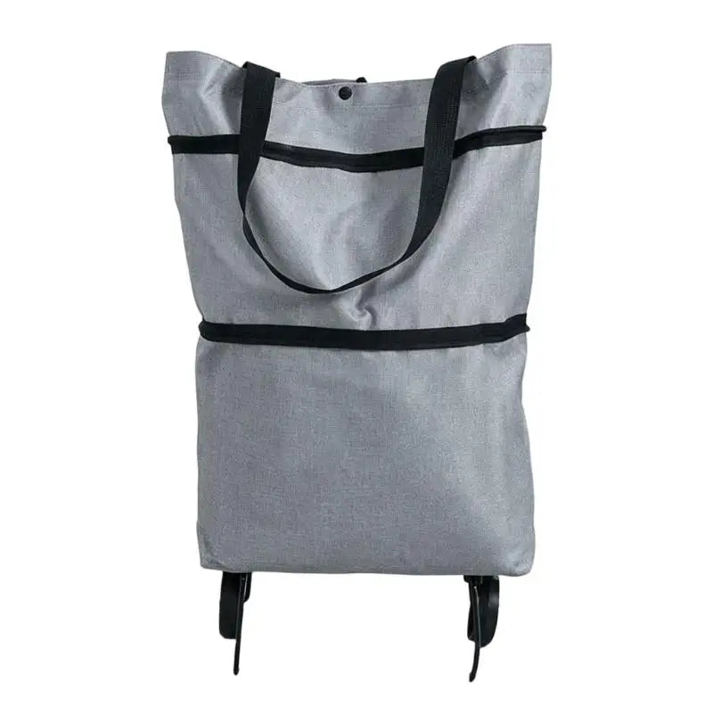 Foldable Wheeled Shopping Cart — Reusable Market Bag with Rolling Support