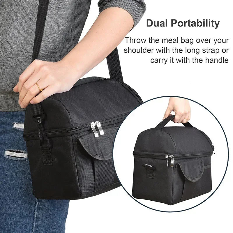 Insulated Thermal Lunch Bag — Leakproof Cooler for Work and Travel