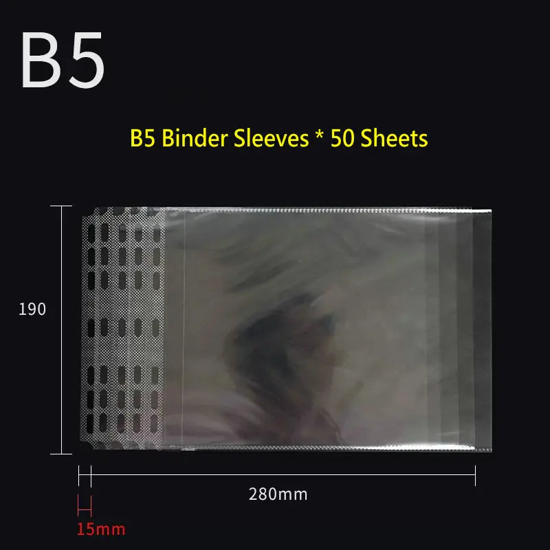 Landscape 2-Ring Binder & Document Sleeves — Professional Paper Organizer