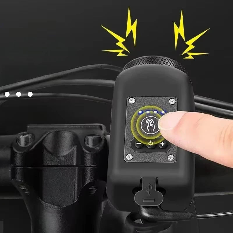 MIHJUSFDH Rechargeable Bike Light and Horn — Waterproof MTB Cycling Accessory