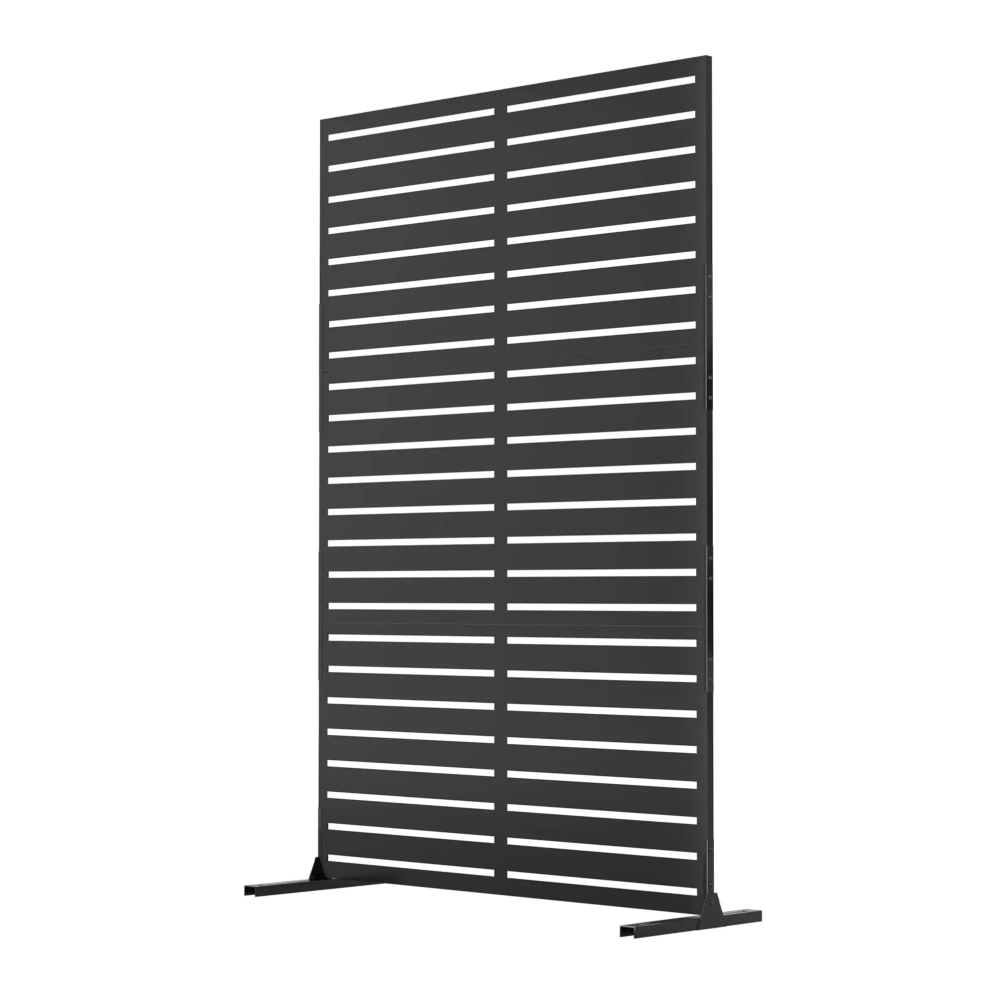 HiMISS 6FT Metal Privacy Fence — Freestanding Outdoor Screen Panel