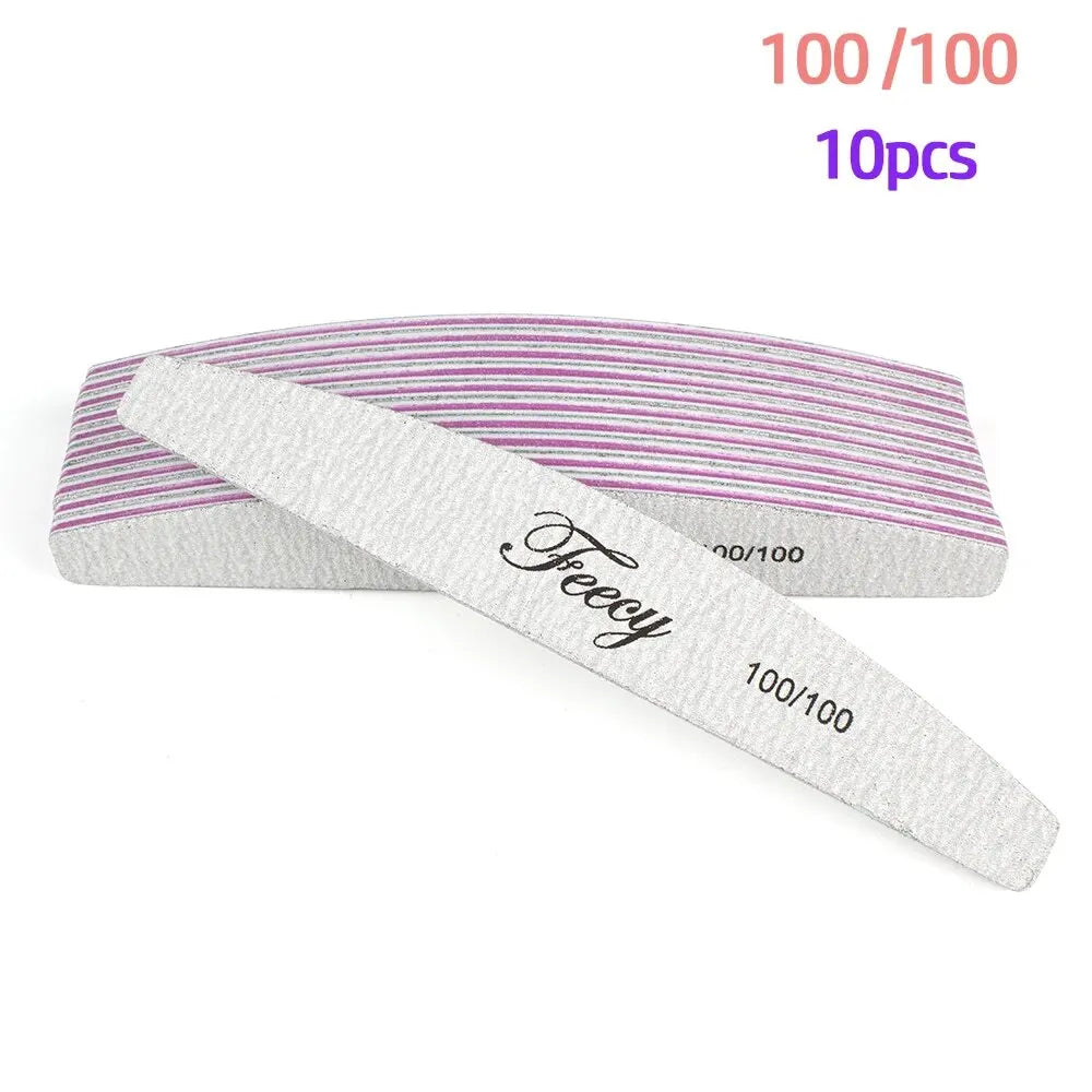 FIIBUU Professional Nail File Buffer Set — Double-Sided Grit Manicure Tools