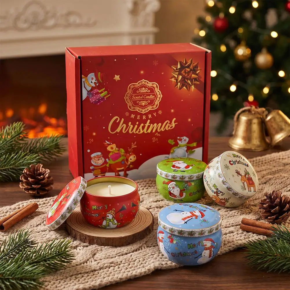 Christmas Scented Belly Jar Candle — Festive Aromatherapy Gift