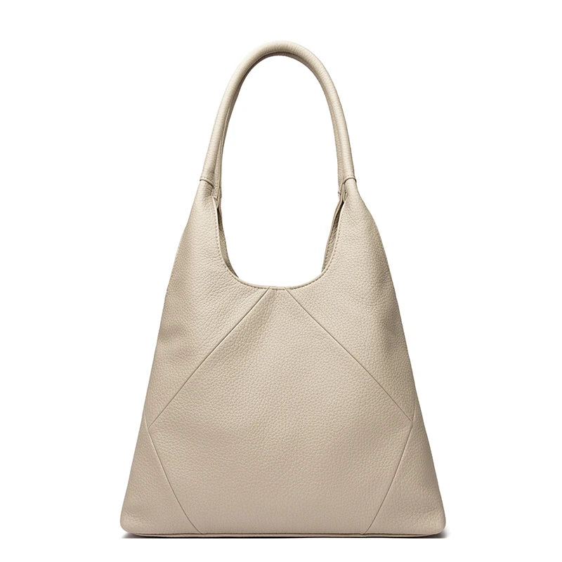KMFFLY Leather Hobo Bag — Large Capacity Shoulder Handbag for Women