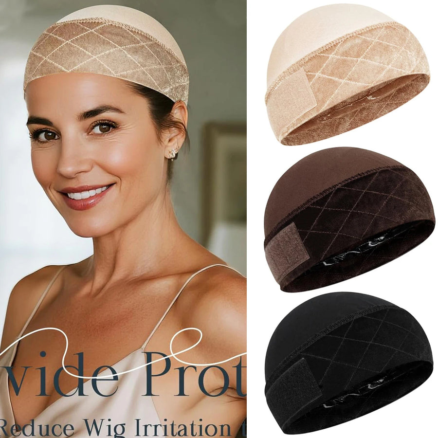 Non-Slip Wig Grip Cap — 2-in-1 Silicone Strip Hairnet for Secure Hold
