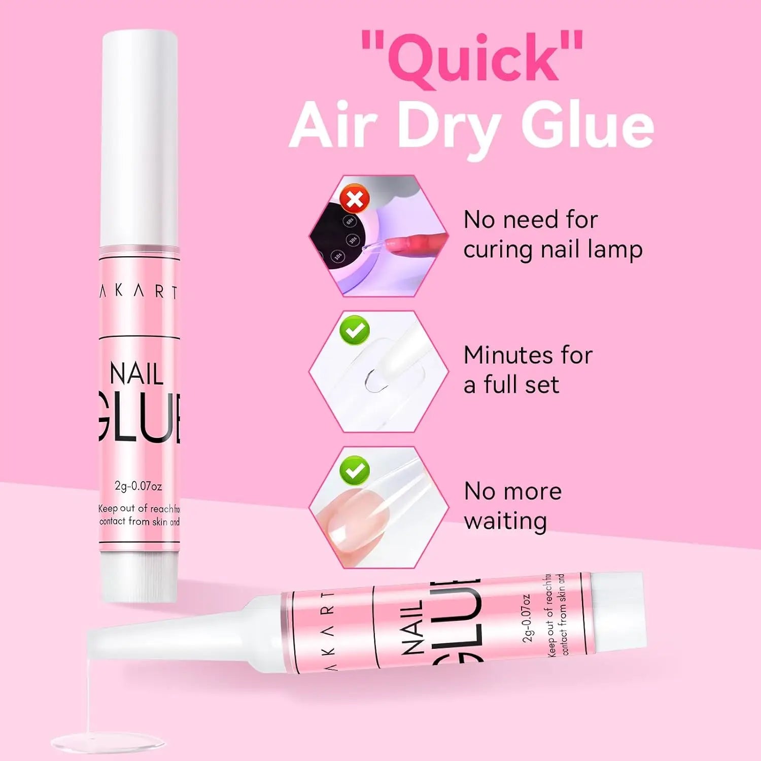 Makartt Nail Glue — Super Strong Adhesive for Press On Nails