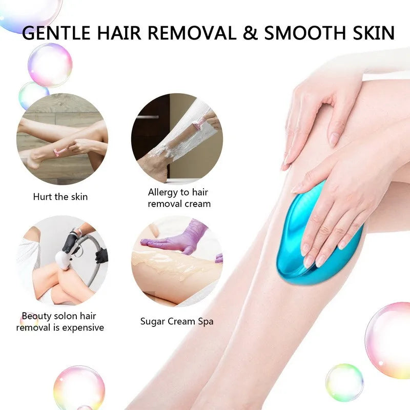 Crystal Hair Remover Eraser — Painless Physical Depilation Tool