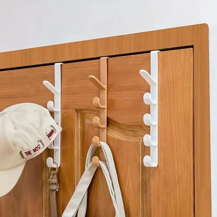 Over The Door Hanging Rack — Space Saving Storage Hooks for Bags and Jackets