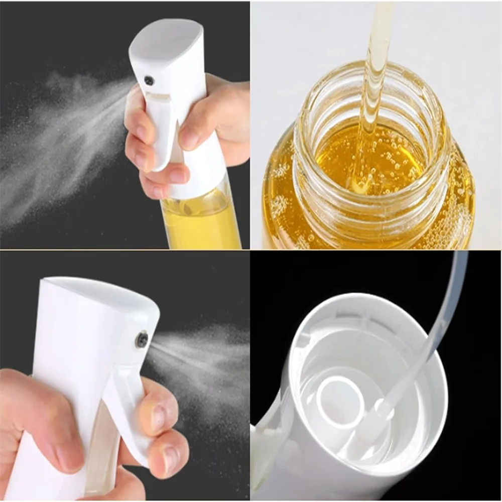 Oil Spray Dispenser Bottle — Reusable Mist Sprayer for Cooking & BBQ