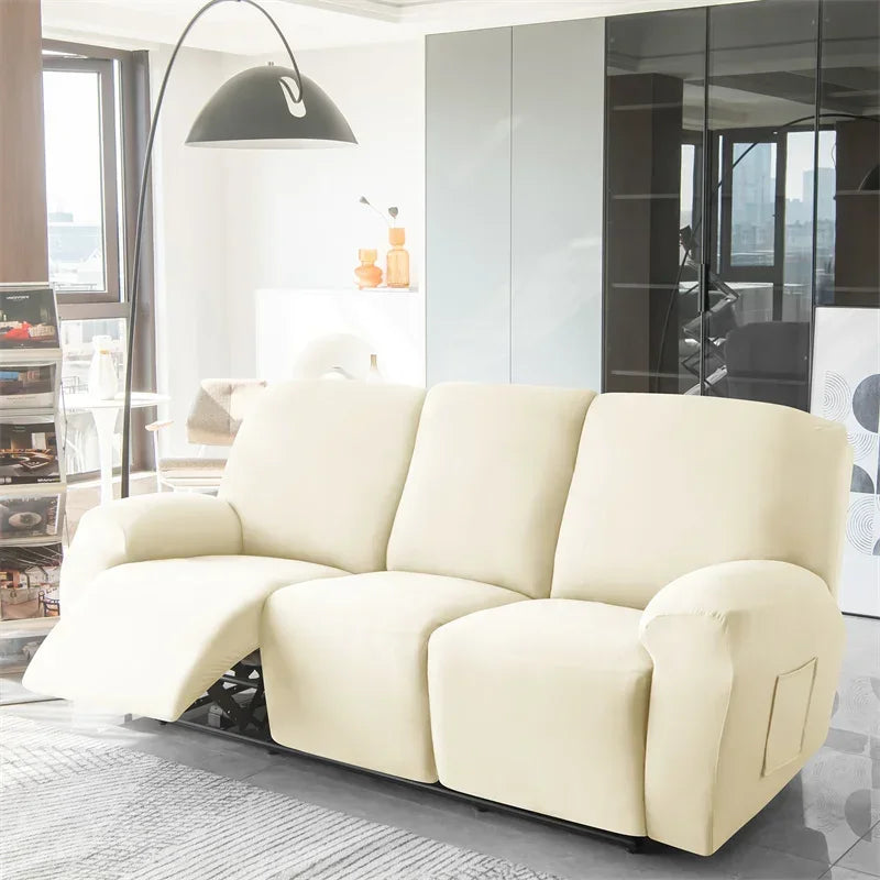 Yupartex Recliner Sofa Cover — Soft Polyester Slipcover for 1, 2, or 3 Seaters