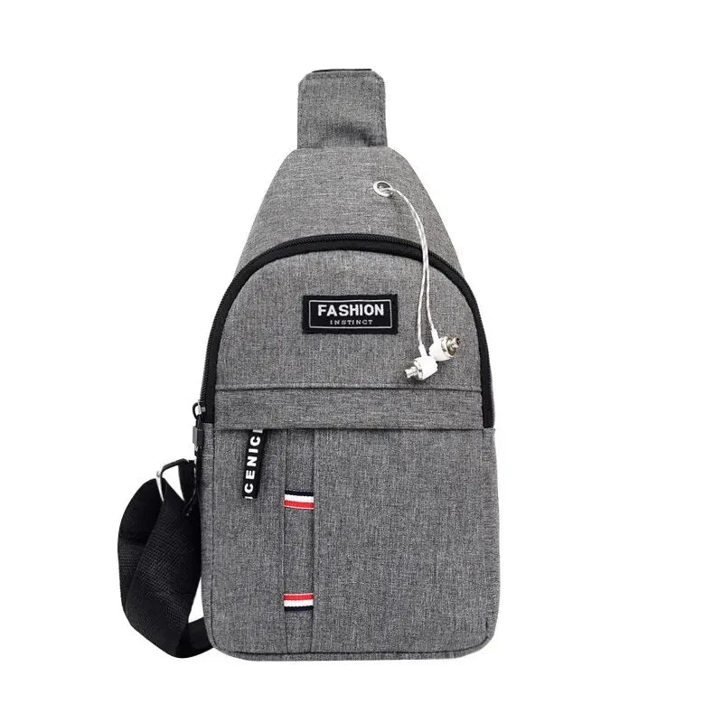Men's Waterproof Fanny Pack — Large Capacity Shoulder Bag for Outdoor Travel