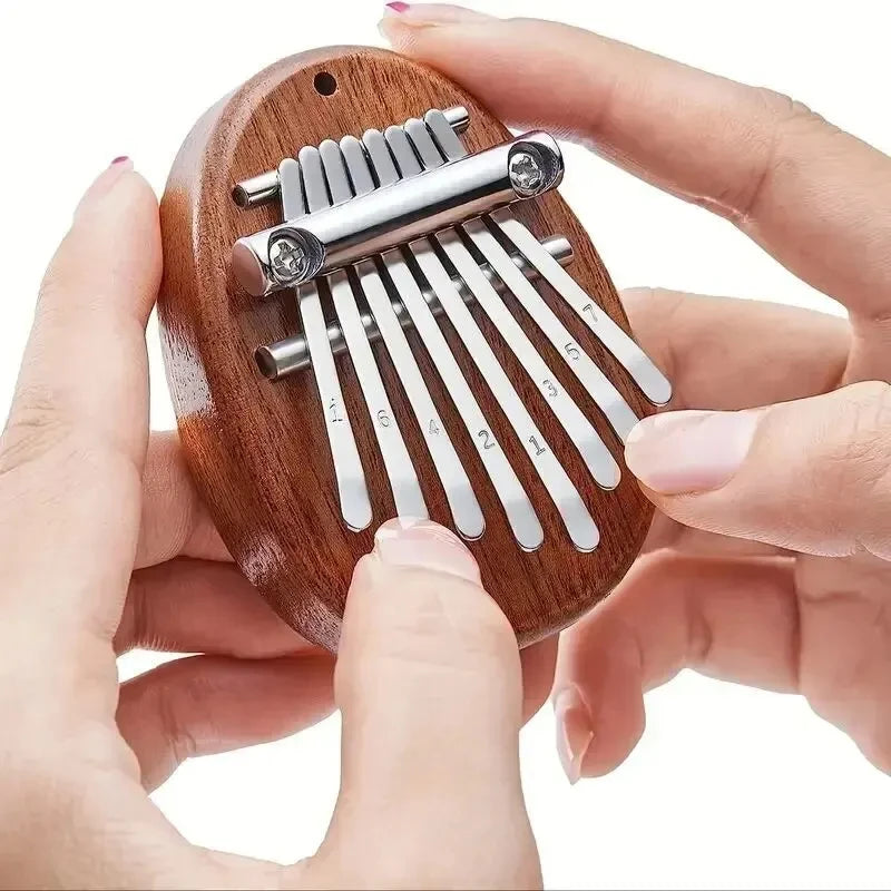 Miwayer 8-Key Mini Wooden Kalimba — Portable Thumb Piano Musical Instrument