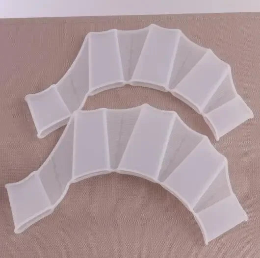 Silicone Swimming Hand Paddles — Training Webbed Gloves for Swimmers