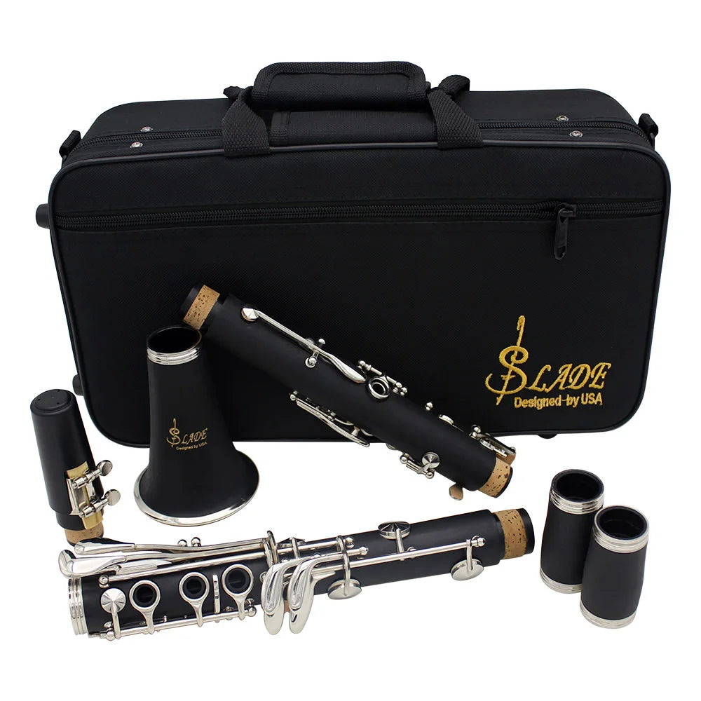 SLADE Bb Clarinet — 17 Key Professional Woodwind Instrument