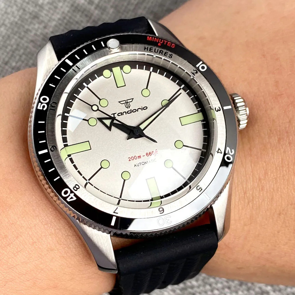 Tandorio Automatic Dive Watch — 40mm Mechanical Men's Diver